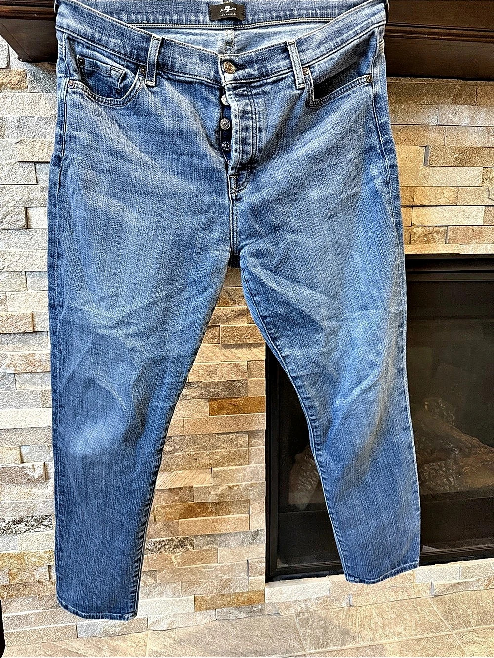 7 For All Mankind Slim Jeans Blue Waist 31